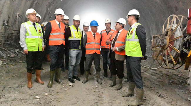 KARAHAN HONAZ TÜNELLERİNDE İNCELEME YAPTI