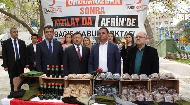 1 TON PEKMEZ, 2,5 TON KURU ÜZÜM GÖNDERİLDİ