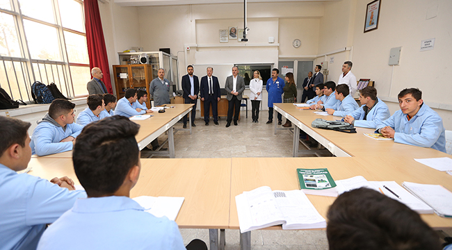 GÜRLESİN ORHAN ABALIOĞLU MESLEK LİSESİNE GİTTİ