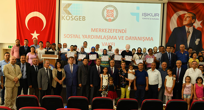 MERKEZEFENDI SYDV 100 KİŞİYİ SERTİFİKALANDIRDI