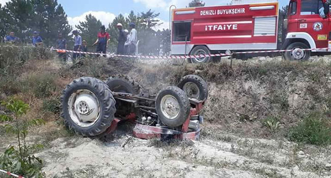 ÇAMELİ KALINKOZ’DA TRAKTÖR KAZASI