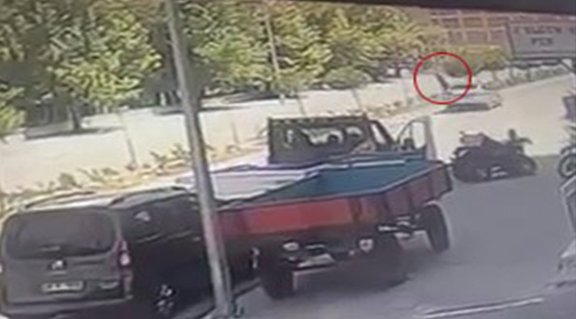 KAZA ANI GÜVENLİK KAMERALARINA YANSIDI