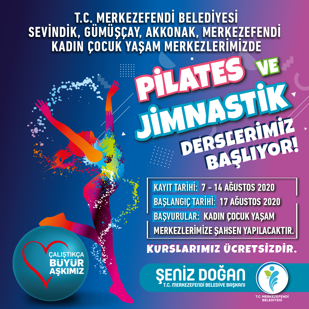 PİLATES VE JİMNASTİK KURSLARI BAŞLIYOR