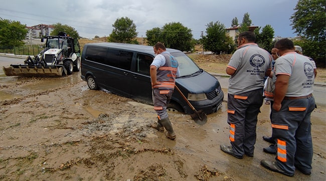 Denizli'de sağanak etkili oldu