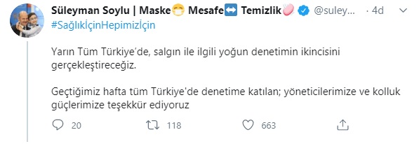 Salı Günü Geniş Kapsamlı Denetim Var!