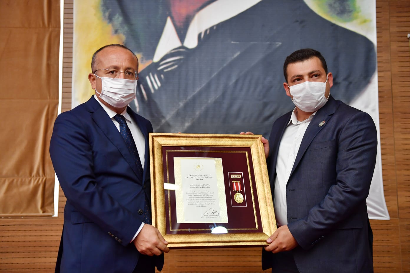 Şehit yakınları ve gazilere Övünç Madalyaları teslim edildi