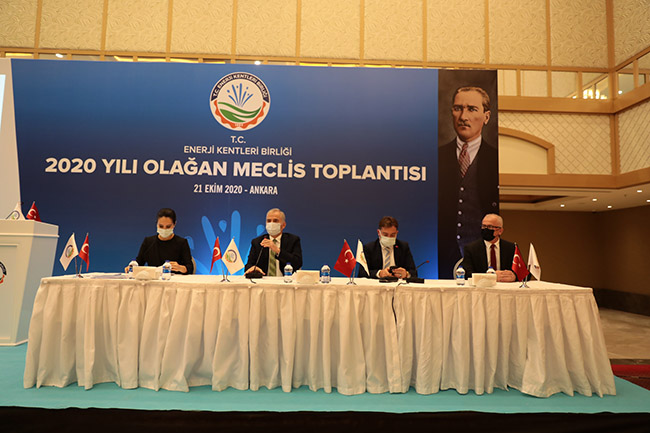 Enerji Kentleri Birliği Başkan Osman Zolan Başkanlığında toplandı