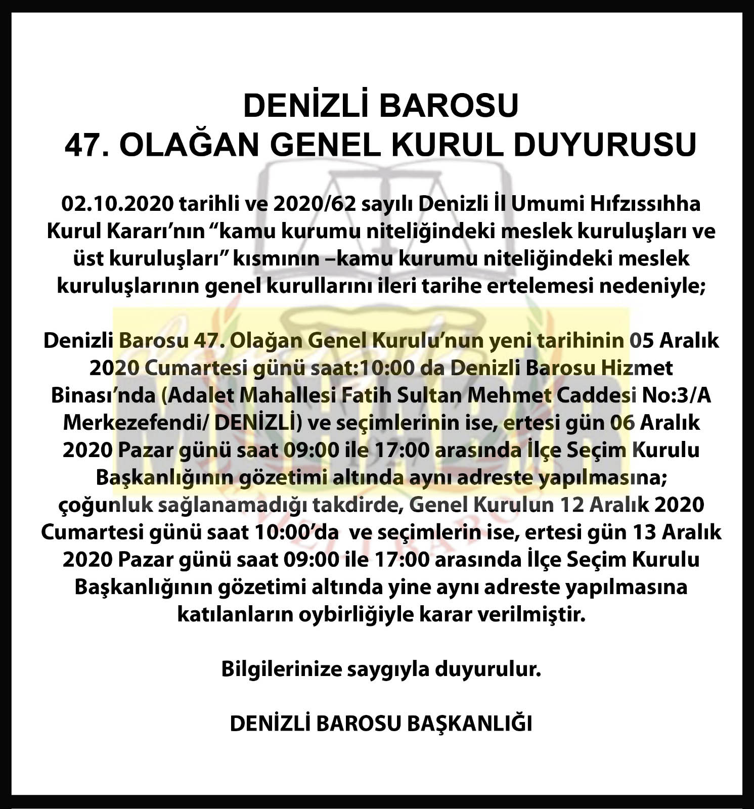 Baro seçimlerine onay çıktı