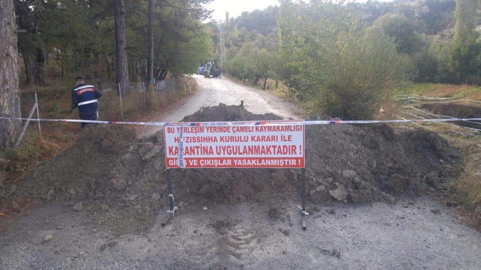 Denizli'de bir mahalle karantinaya alındı