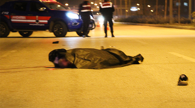 Alkollü sürücü mola yerine gitmek isteyen kamyoncuyu ezdi