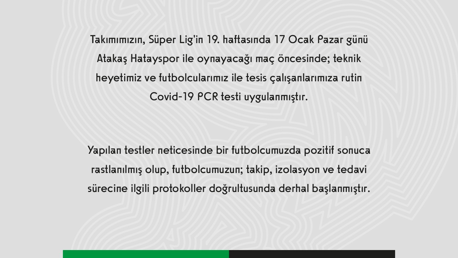 Denizlispor'da korona şoku