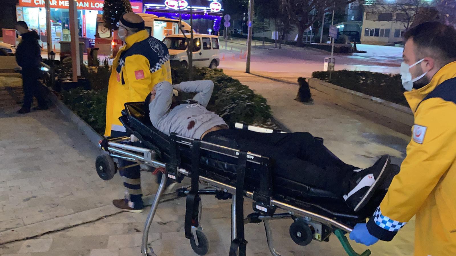 Ağır yaralı halde metrelerce kaçtı
