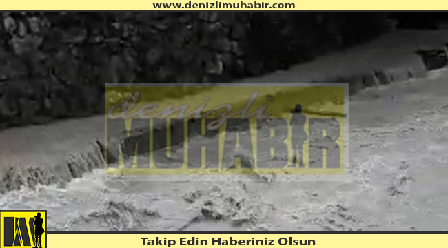 Denizli'de çay taşkın yaptı