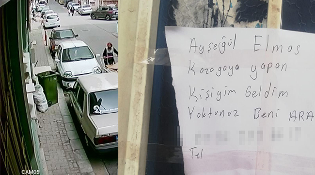 Kaza yapan kağıt toplayıcısından ilginç not
