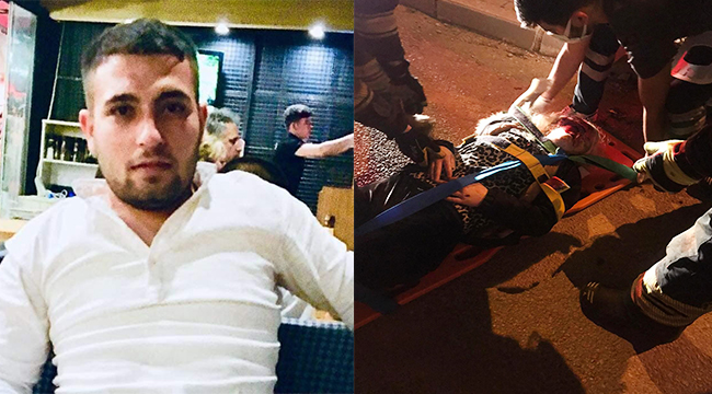 Takla atarak metrelerce sürüklenen otomobil duvarda asılı kaldı: 1 ölü, 1 yaralı