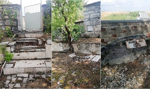 ADINA KÖY KURULAN MAHMUT GAZİ'NİN TÜRBESİ HARAB HALE GELMİŞ