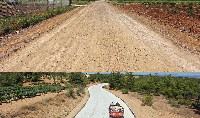 12 kilometrelik toprak yol asfaltlandı