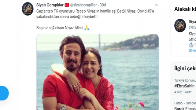 Recep Niyaz'ın acı günü