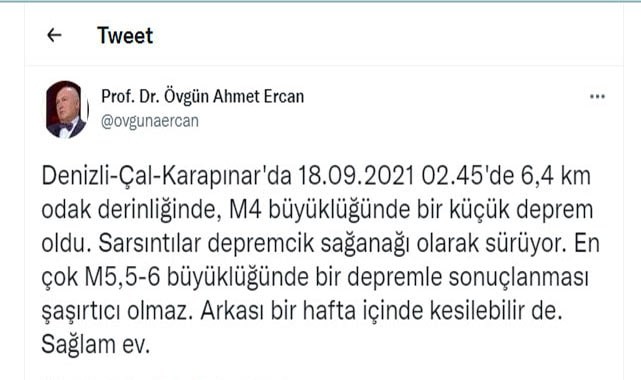 Prof.Dr Ercan, Karapınar depremini değerlendirdi