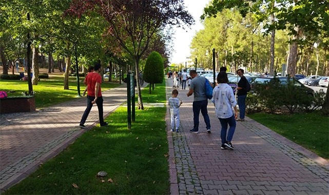Çamlık Parkı'nda hafta sonu yoğunluğu