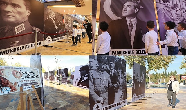 Pamukkale’de Atatürk anısına sergi