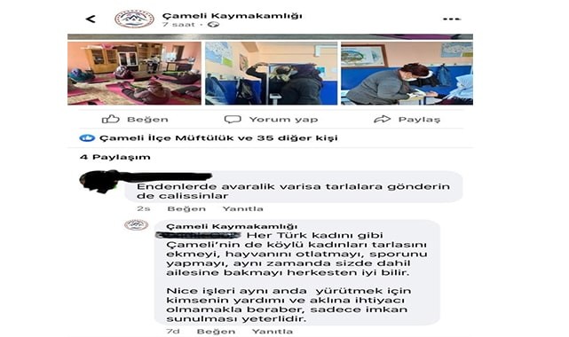 Köylü kadınları küçümseyen zihniyete Kaymakamlıktan tokat gibi cevap