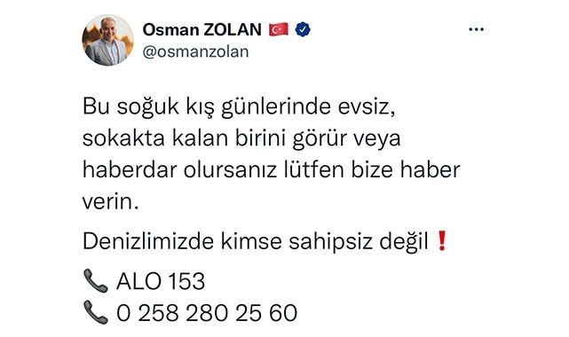 Büyükşehir evsizlere kucak açıyor