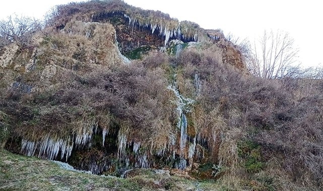 Güney şelalesi buz tuttu