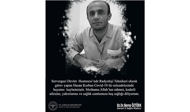 Denizli'de covid-19 can almaya devam ediyor