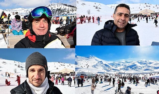Denizli Kayak Merkezi ziyaretçi akınına uğruyor