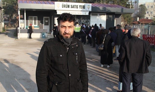 Sanayi kentinde ucuz gıda kuyruğu