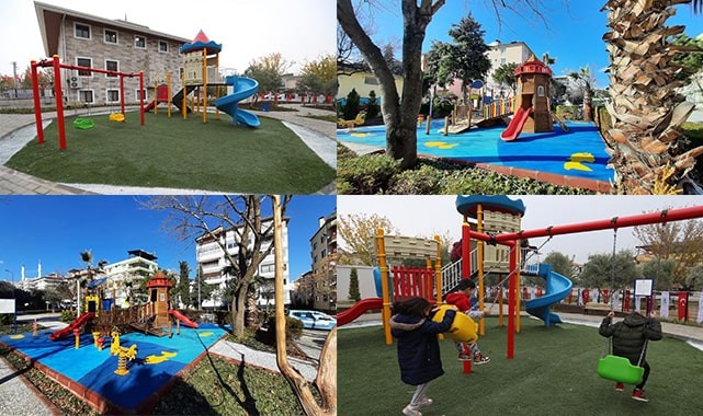 PAMUKKALE'DE PARKLAR ÇOCUKLARIN EMRİNDE