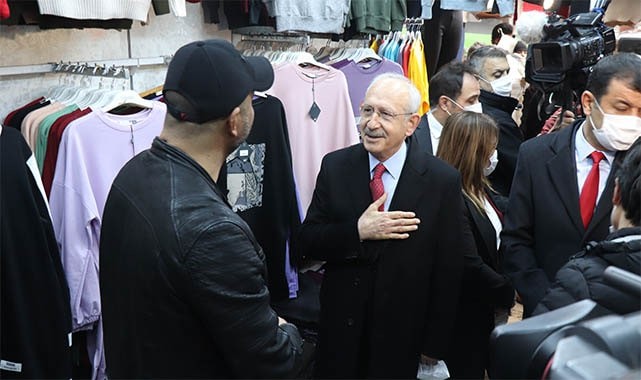 Kılıçdaroğlu, Denizli’de esnafı ziyaret etti
