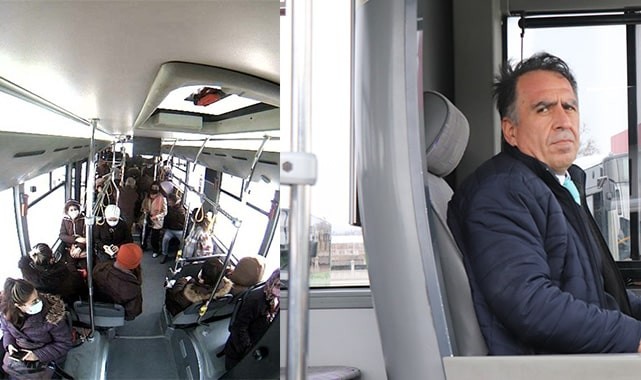 Bayılan yolcuyu güzergahı değiştirerek hastaneye yetiştirdi