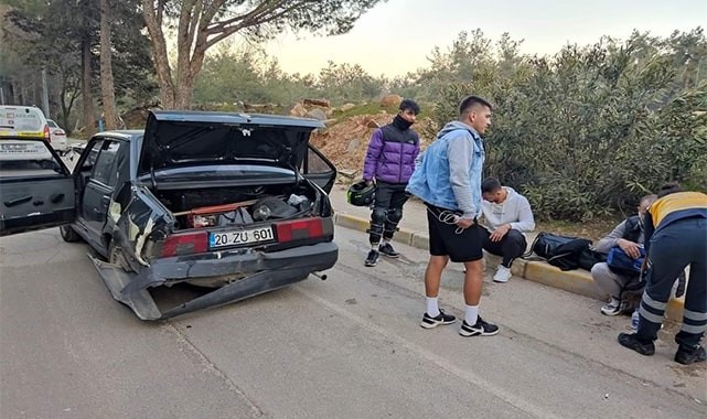 Maç sonrası kaza yapan 5 futbolcu yaralandı