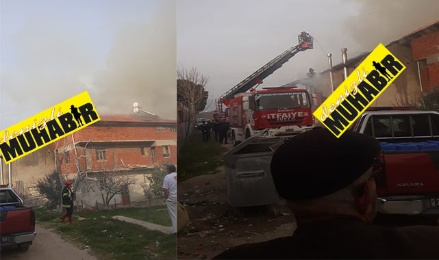 İmalathane ve 2 eve sıçrayan yangında korku dolu anlar yaşandı