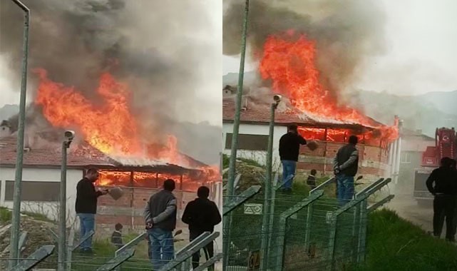 İmalathane ve 2 eve sıçrayan yangında korku dolu anlar yaşandı