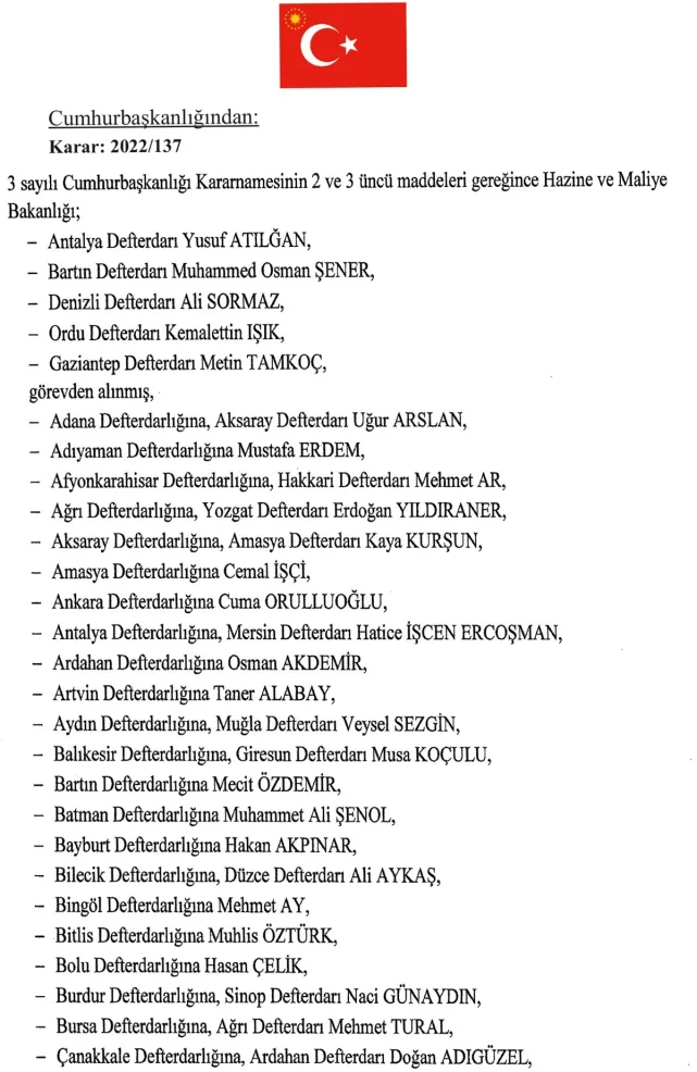 Denizli defterdarı değişti