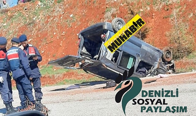 Tavas-Tekke mahallesinde trafik kazası 2 ölü