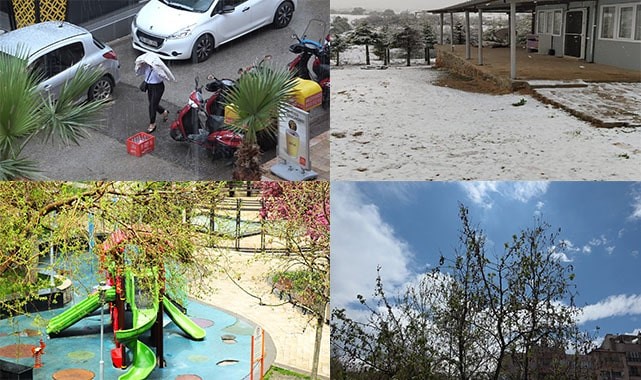 Nisan ayı Denizli'ye 4 mevsimi 1 günde yaşattı