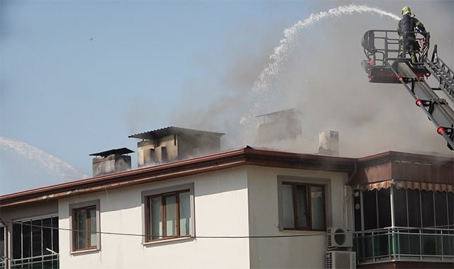 Tadilat yapalım derken apartmanın çatısını yaktılar