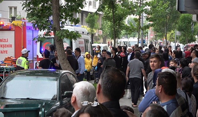 Genç kız kalabalığa korku dolu anlar yaşattı