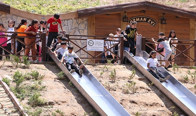 OKUL STRESİNİ ŞEMİKLER DOĞAL YAŞAM PARKI'NDA ATIYORLAR