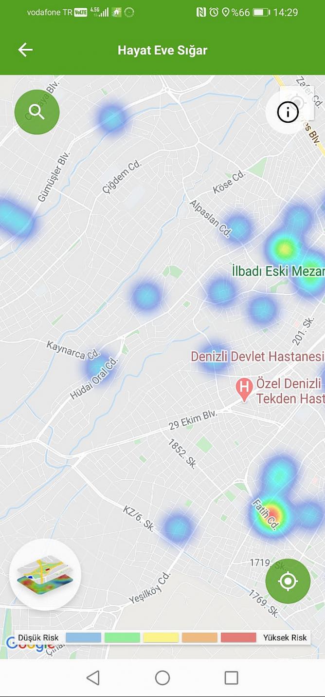 Denizli korona haritasında değişiklik var