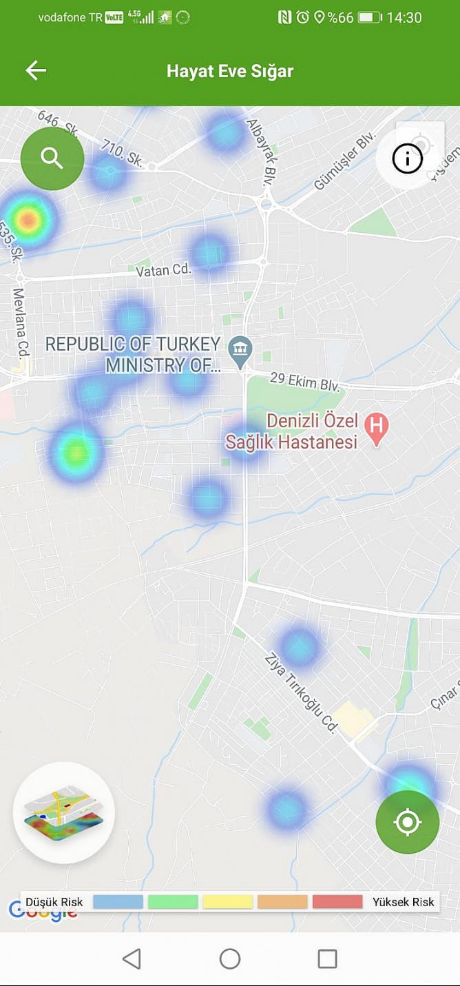 Denizli korona haritasında değişiklik var