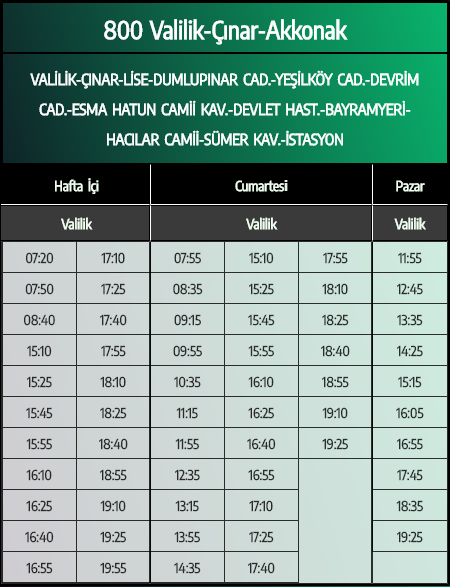 İşte! Otobüslerin yeni hareket saatleri