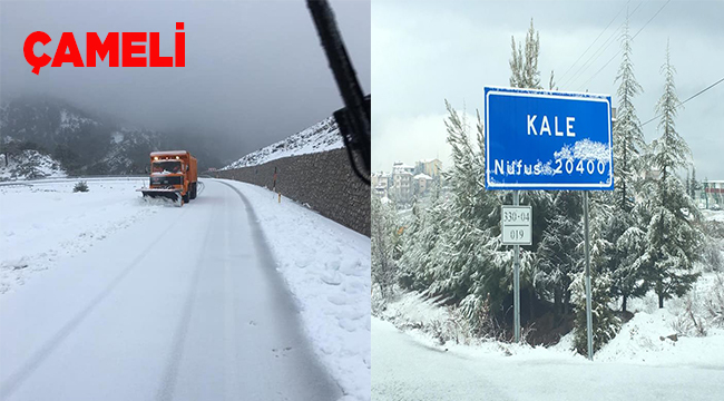 cameli ve kale yi kar beyazlatti