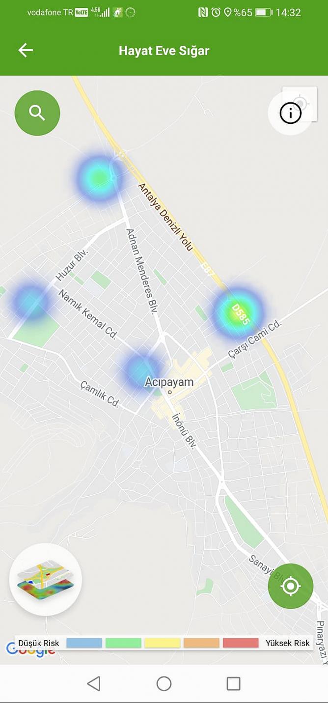 Denizli korona haritasında değişiklik var