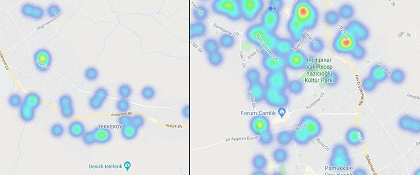 Denizli'nin koronavirüs haritası güncellendi