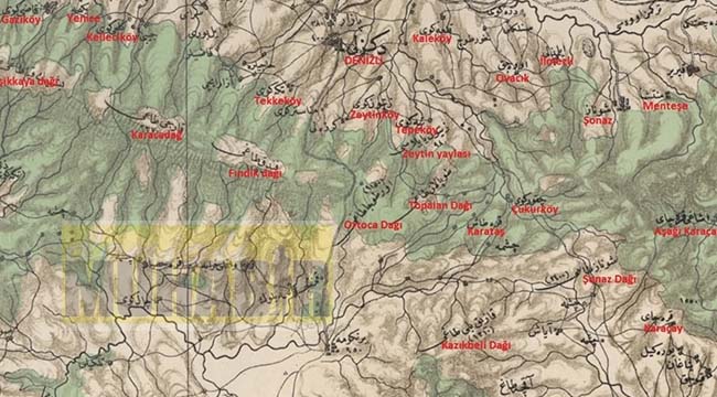 Denizli Nin 1327 Yilindaki Haritasi Yasam Denizli Muhabir Denizli Haberleri